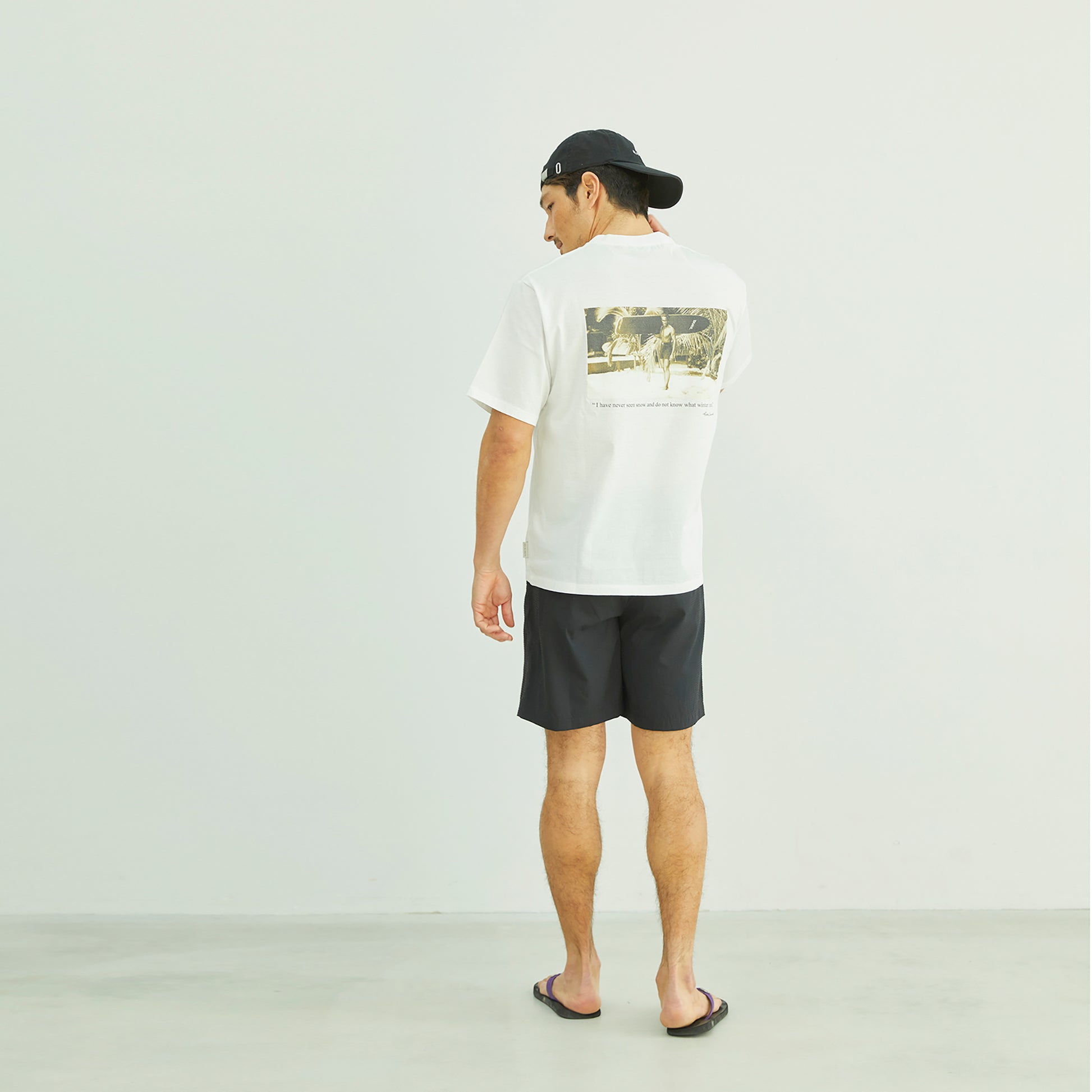 ahonui | BACK PHOTO PRINT S/S T-SHIRT