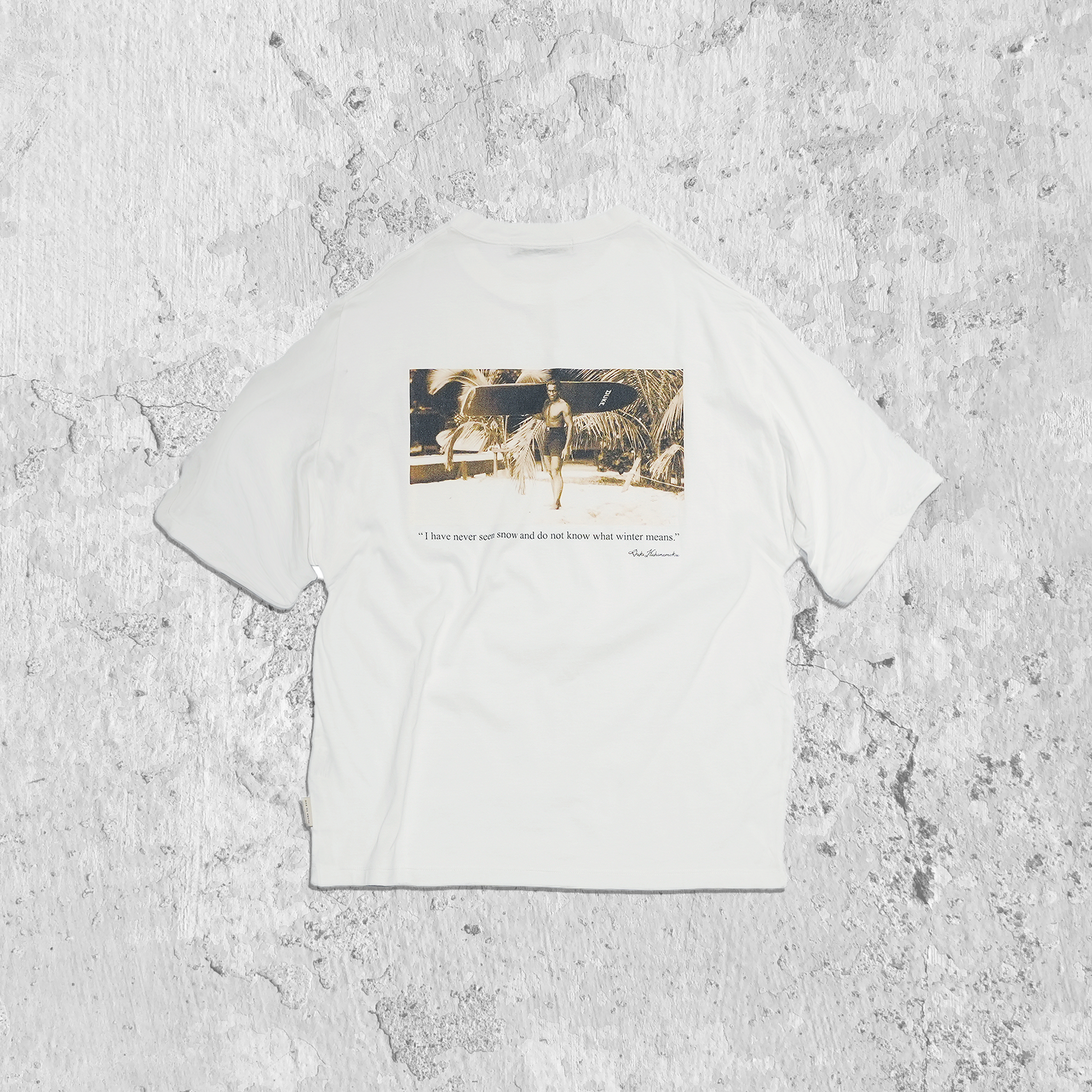 ahonui   |  BACK PHOTO PRINT S/S T-SHIRT