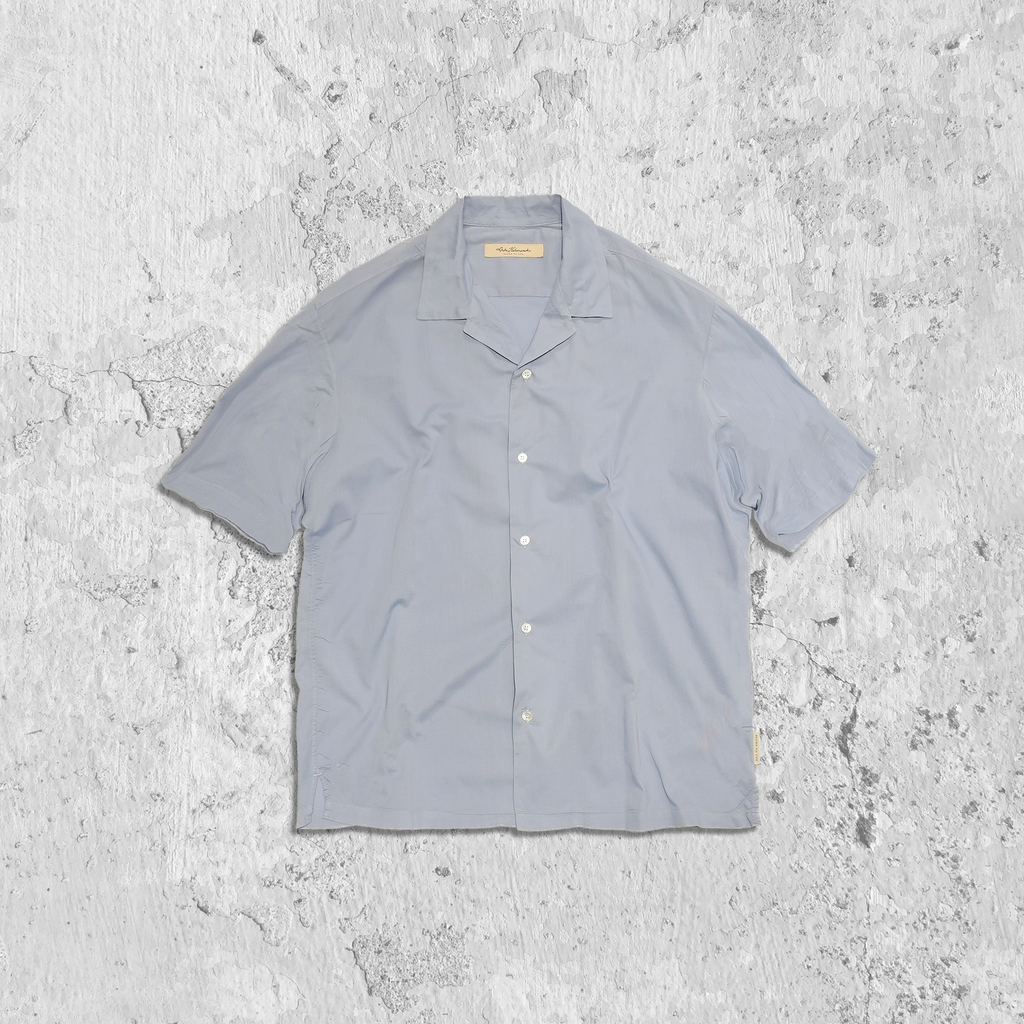 ahe | GARMENT DYE OPEN COLLAR SHIRT