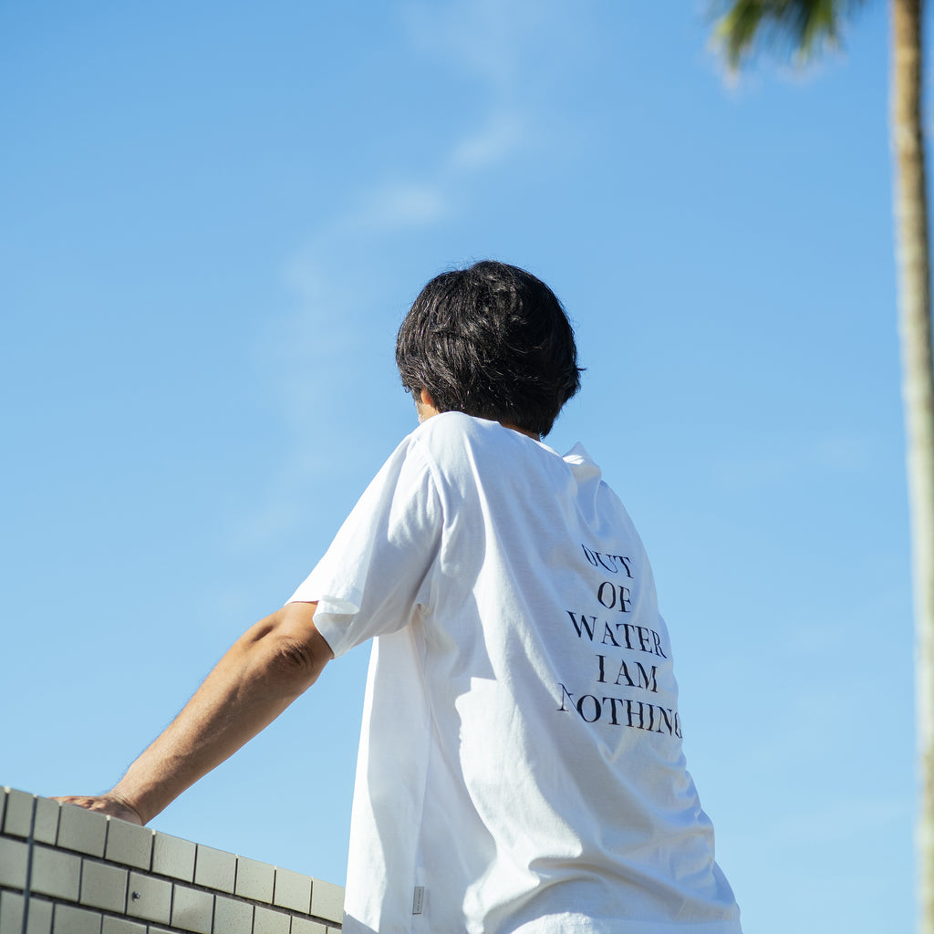 ha'aha'a  |  BACK MESSAGE PRINT S/S T-SHIRT