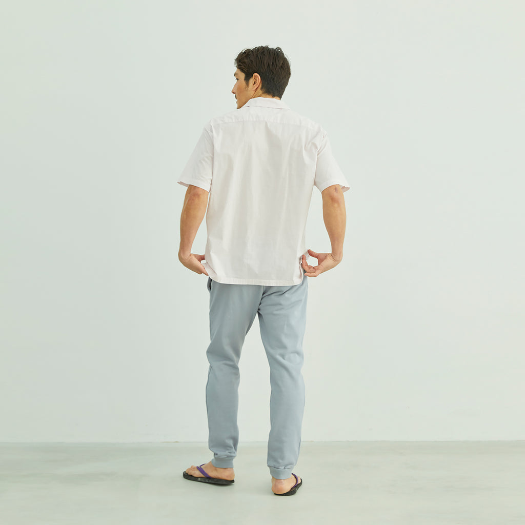 ahe | GARMENT DYE OPEN COLLAR SHIRT