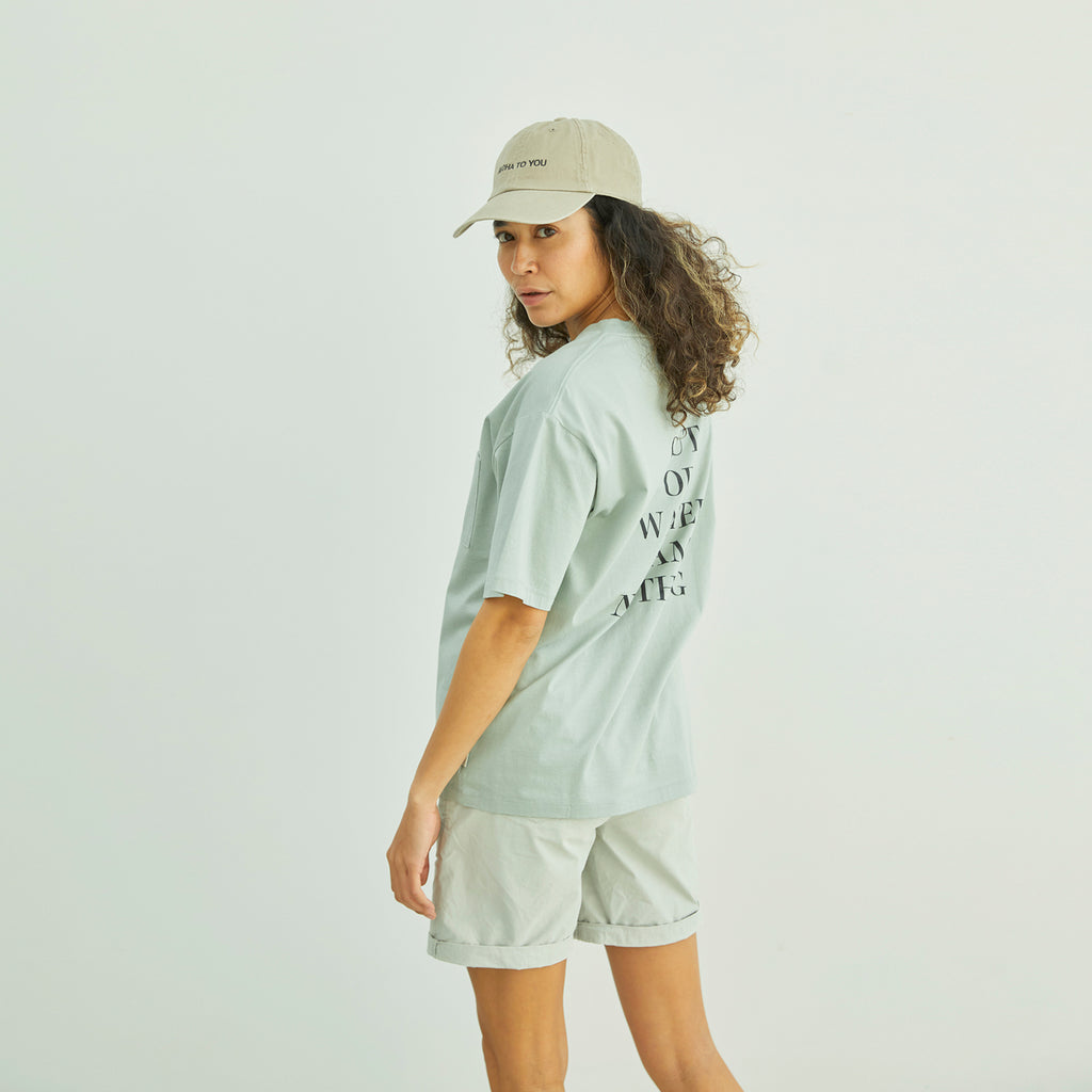 ha'aha'a  |  BACK MESSAGE PRINT S/S T-SHIRT